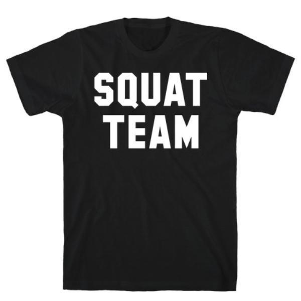 SQUAT TEAM BLACK T-SHIRT