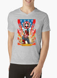 Dead Cap Half Sleeves V-Neck T-shirt