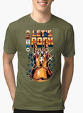 Lets Rock Half Sleeves Melange T-shirt